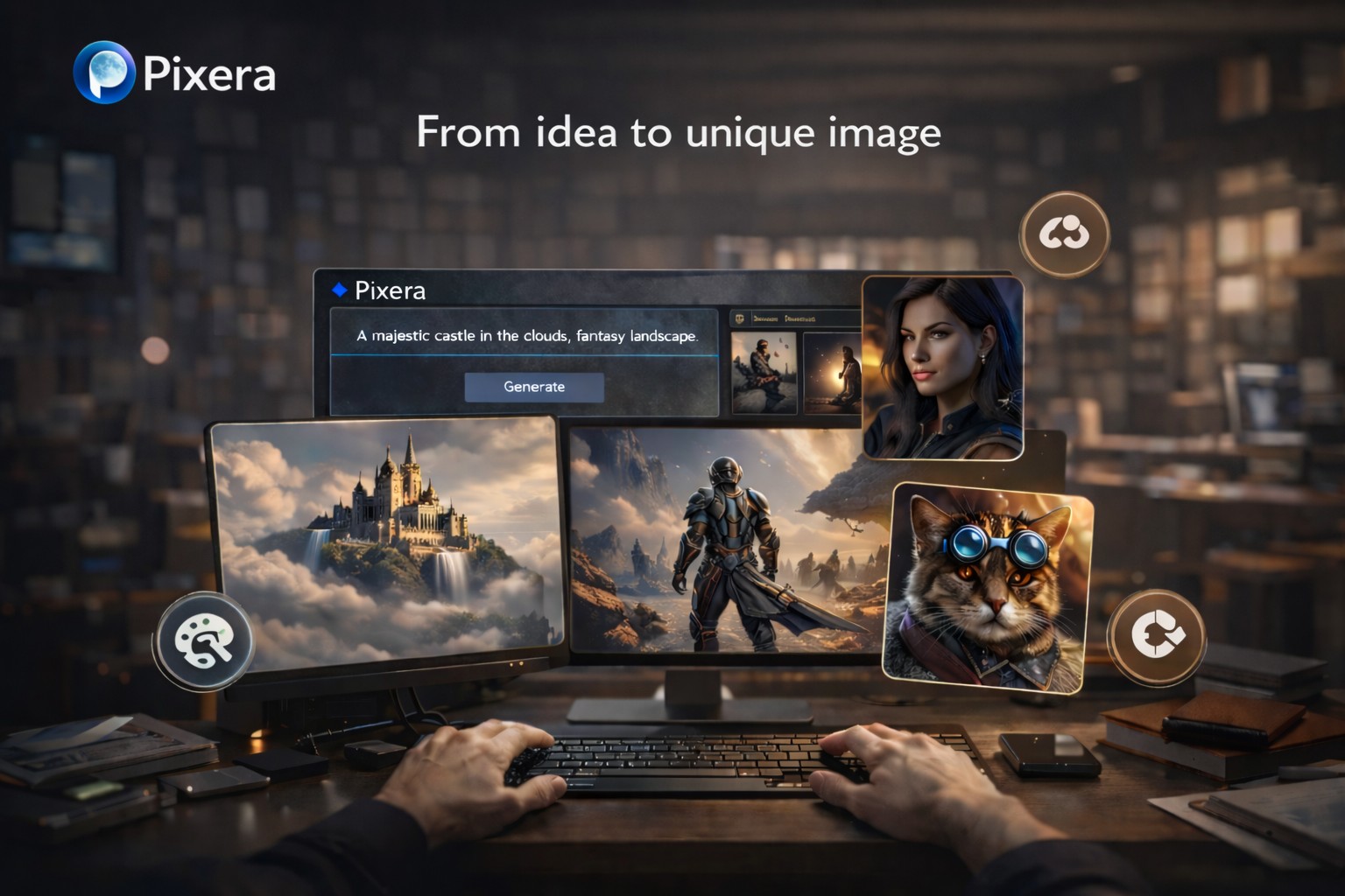 Pixera — платформа для создания изображений и анимаций с помощью ИИ